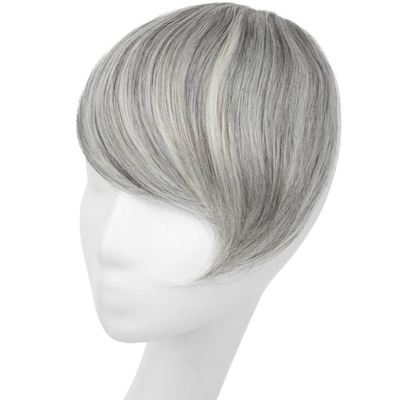 SARLA Clip in Side Bangs Extension Straight Synthetic Fake Bangs One Piece - Picture 2 of 5